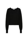 Mango - black Top with balloon sleeves Mango - black Top with balloon sleeves