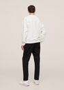 Mango - natural white Basic cotton sweater, Men Mango - natural white Basic cotton sweater, Men