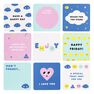 KIKKI.K - kikki.K Lunch Notes Smile White KIKKI.K - kikki.K Lunch Notes Smile White