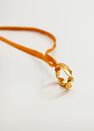 Mango - Gold Asymmetric Bow Pendant, Women Mango - Gold Asymmetric Bow Pendant, Women