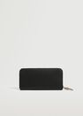 Mango - black Knot saffiano-effect wallet, Women Mango - black Knot saffiano-effect wallet, Women