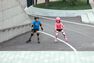 OXELO - EU 32-35 Fit 3 Kids' Fitness Skates, Fluo Blood Orange OXELO - EU 32-35 Fit 3 Kids' Fitness Skates, Fluo Blood Orange