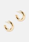 Missguided - Gold Look Oversized Tube Hoop Earrings Missguided - Gold Look Oversized Tube Hoop Earrings