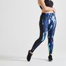 DOMYOS - W30 L31 120 Women's Fitness Cardio Training Leggings, Green DOMYOS - W30 L31 120 Women's Fitness Cardio Training Leggings, Green