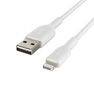 BELKIN - Belkin BoostCharge Lightning to USB-A Cable 1m White BELKIN - Belkin BoostCharge Lightning to USB-A Cable 1m White