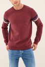 Salsa Jeans - Red Regular Fit Jumpper With Texture Salsa Jeans - Red Regular Fit Jumpper With Texture