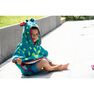 NABAIJI - Baby Poncho With Hood - Blue And Green Dragon Print - Blue NABAIJI - Baby Poncho With Hood - Blue And Green Dragon Print - Blue