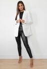 Missguided - White Boyfriend Blazer Coat Missguided - White Boyfriend Blazer Coat