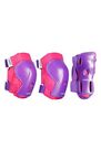 OXELO - Play inline skate skateboarding and scootering protectors set of 3 - pink/purple OXELO - Play inline skate skateboarding and scootering protectors set of 3 - pink/purple