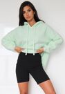 Missguided - Premium Mint Knitted Boyfriend Hoodie Missguided - Premium Mint Knitted Boyfriend Hoodie