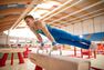 DOMYOS - 8-9Y Men's Artistic Gymnastics Stirrup Pants, Electric Blue DOMYOS - 8-9Y Men's Artistic Gymnastics Stirrup Pants, Electric Blue