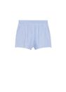 Mango - lt-pastel blue Stretch cotton shorts, Women Mango - lt-pastel blue Stretch cotton shorts, Women