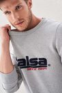Salsa Jeans - Grey Regular Fit Sweatshirt With Branding Salsa Salsa Jeans - Grey Regular Fit Sweatshirt With Branding Salsa