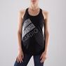 DOMYOS - S/M Energy Women's Printed Cardio Fitness Tank Top - Asphalt Blue DOMYOS - S/M Energy Women's Printed Cardio Fitness Tank Top - Asphalt Blue