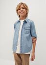 Mango - open blue Pocket denim shirt Mango - open blue Pocket denim shirt
