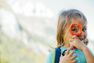 QUECHUA - Unique Size Kids' Hiking Magnifying Glass MH100 x3 magnification, Blood Orange QUECHUA - Unique Size Kids' Hiking Magnifying Glass MH100 x3 magnification, Blood Orange