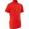 BTWIN - 12-13 Years 300 Kids' Short Sleeve Cycling Jersey, Bright Red BTWIN - 12-13 Years 300 Kids' Short Sleeve Cycling Jersey, Bright Red