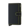 SECRID - Secrid Miniwallet Leather Wallet Matte Black & Yellow SECRID - Secrid Miniwallet Leather Wallet Matte Black & Yellow