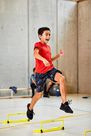 DOMYOS - 8-9Y S500 Boys' Gym Breathable Synthetic Shorts - Whale Grey DOMYOS - 8-9Y S500 Boys' Gym Breathable Synthetic Shorts - Whale Grey