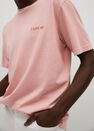 Mango - lt-pastel pink Embroidered cotton message t-shirt, Men Mango - lt-pastel pink Embroidered cotton message t-shirt, Men