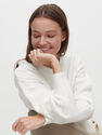 Reserved - Button down cropped jumper - Ivory Reserved - Button down cropped jumper - Ivory