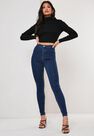 Missguided - Blue High Waist Skinny Jeans Missguided - Blue High Waist Skinny Jeans