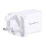 MOMAX - Momax One Plug 2-Ports USB Fast Charger White Type-C PD+ QC 3.0 USB MOMAX - Momax One Plug 2-Ports USB Fast Charger White Type-C PD+ QC 3.0 USB