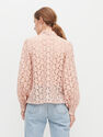 Reserved - Mesh blouse with embroidery - Pink Reserved - Mesh blouse with embroidery - Pink