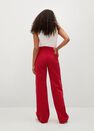 Mango - red Wide leg high waist jeans, Women Mango - red Wide leg high waist jeans, Women