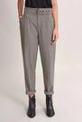 Salsa Jeans - Beige Boyfriend checked paper bag trousers with belt Salsa Jeans - Beige Boyfriend checked paper bag trousers with belt
