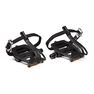 BTWIN - Unique Size 100 Resin Road Biking Pedals With Toe Clips, Default BTWIN - Unique Size 100 Resin Road Biking Pedals With Toe Clips, Default