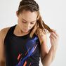 DOMYOS - S/M Energy Women's Printed Cardio Fitness Tank Top - Asphalt Blue DOMYOS - S/M Energy Women's Printed Cardio Fitness Tank Top - Asphalt Blue