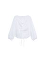 Mango - natural white Cotton blouse with ruched detail Mango - natural white Cotton blouse with ruched detail