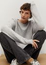 Mango - Medium Grey Pleated Knit Sweater Mango - Medium Grey Pleated Knit Sweater