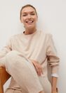 Mango - Pastel Brown Flecked Sweatshirt Mango - Pastel Brown Flecked Sweatshirt