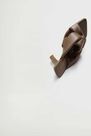 Mango - Pastel Brown Knot Heel Sandals Mango - Pastel Brown Knot Heel Sandals