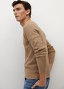 Mango - light beige Structured cotton sweater Mango - light beige Structured cotton sweater