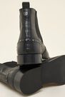 Salsa Jeans - Black Flat leather boots with studs Salsa Jeans - Black Flat leather boots with studs
