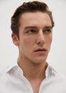 Mango - white Slim fit Tailored cotton shirt Mango - white Slim fit Tailored cotton shirt