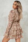 Missguided - High Neck Ruched Skater Dress Missguided - High Neck Ruched Skater Dress
