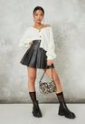 Missguided - Cream Petite Cream Polka Dot Cardigan Missguided - Cream Petite Cream Polka Dot Cardigan