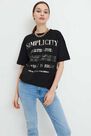 Mohito - T-Shirt With A Shiny Print - Black Mohito - T-Shirt With A Shiny Print - Black