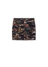 Mango - Black Gathered Printed Miniskirt Mango - Black Gathered Printed Miniskirt