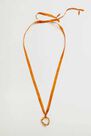 Mango - Gold Asymmetric Bow Pendant, Women Mango - Gold Asymmetric Bow Pendant, Women