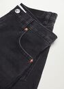 Mango - Open Grey High-Waist Denim Bermuda, Women Mango - Open Grey High-Waist Denim Bermuda, Women