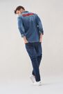 Salsa Jeans - Blue Slim Fit Denim Branded Shirt Salsa Jeans - Blue Slim Fit Denim Branded Shirt