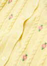 Mango - yellow Flowers knit cardigan, Women Mango - yellow Flowers knit cardigan, Women