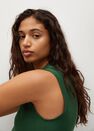 Mango - green Lyocell jumpsuit with belt Mango - green Lyocell jumpsuit with belt