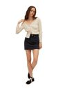 Mango - open grey Denim miniskirt with frayed hem, Women Mango - open grey Denim miniskirt with frayed hem, Women