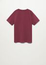 Mango - Dark Red Printed Cotton-Blend T-Shirt, Kids Boy Mango - Dark Red Printed Cotton-Blend T-Shirt, Kids Boy